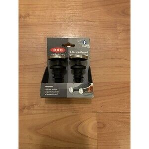 2 Pieces OXO Soft Works Stainless Steel Expandable Wine Stoppers